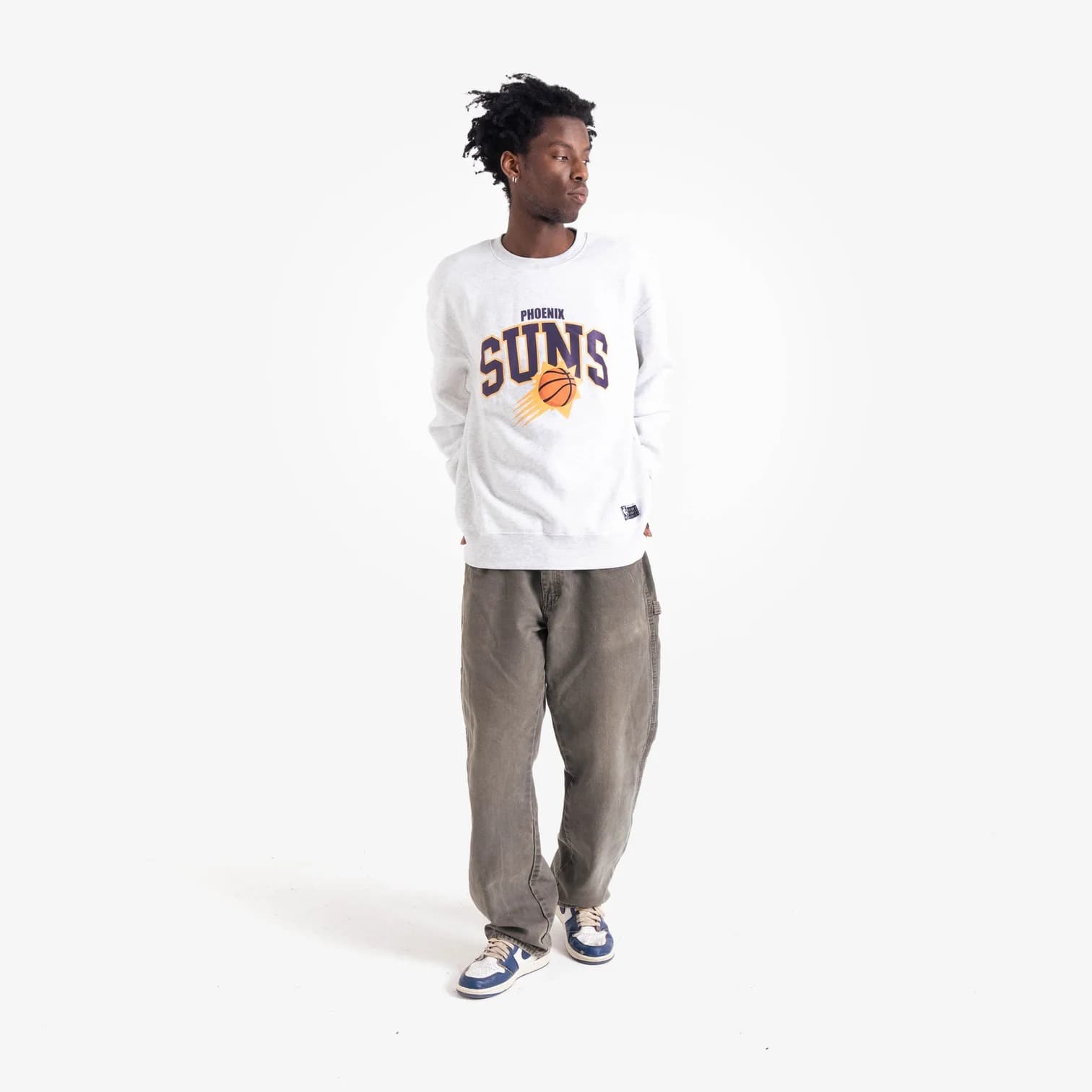 Футболка Phoenix Suns Arch Logo NBA Crew Neck Jumper