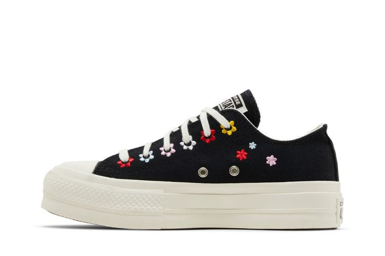 Converse Wmns Chuck Taylor All Star Lift Platform Low 'Floral Embroidery'