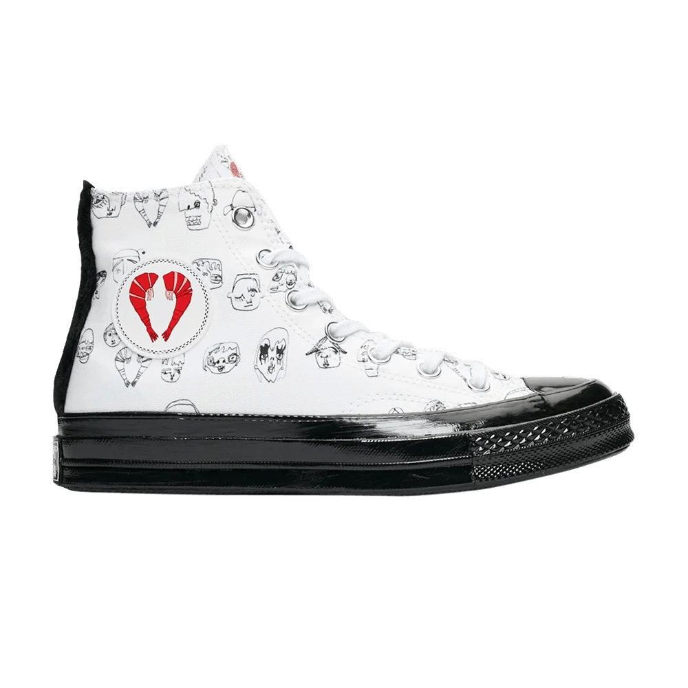 Krossovki-Shrimps-x-Converse-Wmns-Chuck-70-High-White-Black