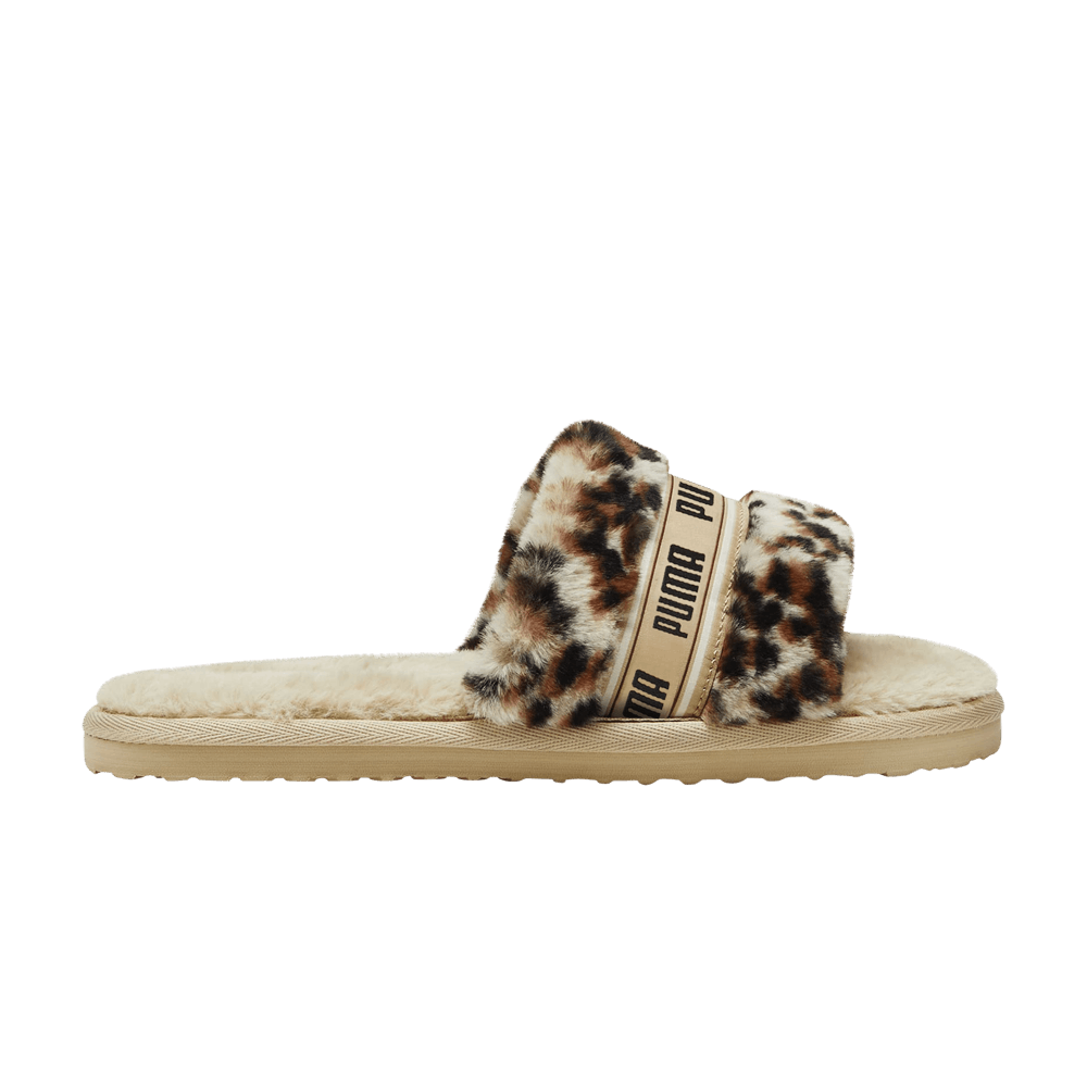 Puma Wmns Fluff Slide 'I Am The Drama - Putty Leopard'