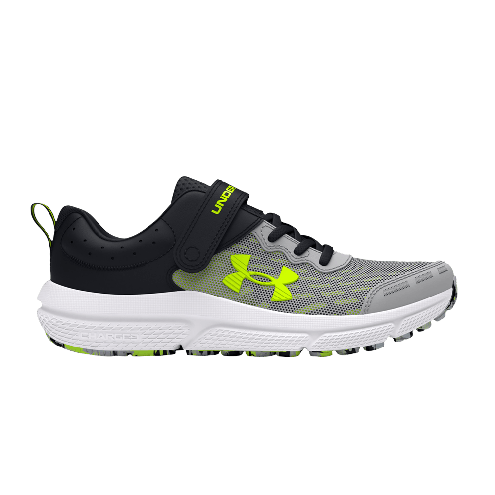 Кроссовки Under Armour Assert 10 AC PS 'Mod Grey High Vis Yellow'