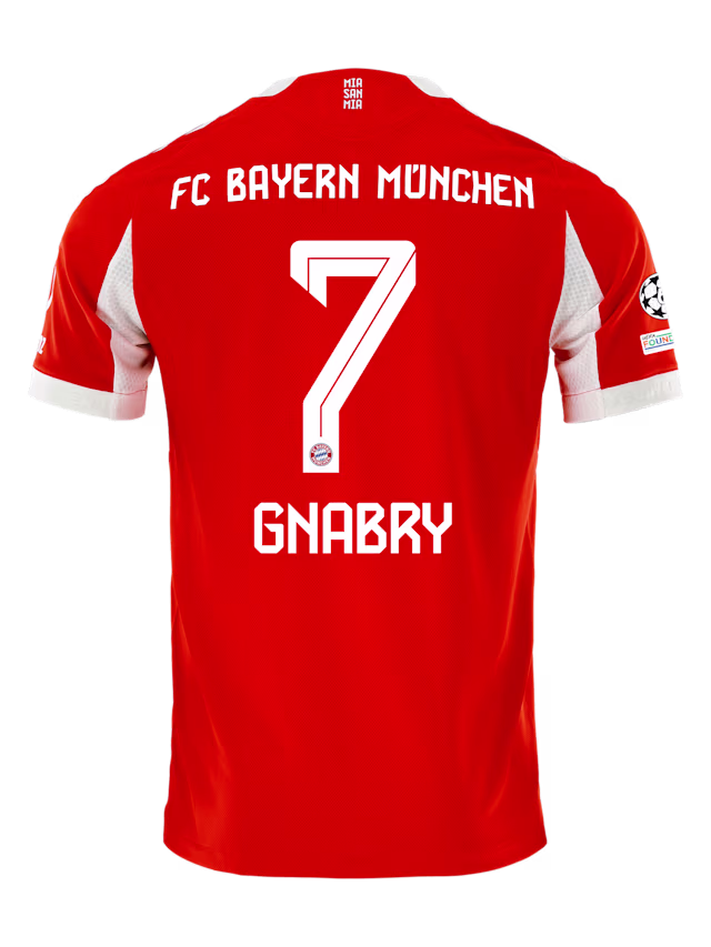 Футбольное джерси FC Bayern Munich Home Jersey 25-26 GNABRY 7