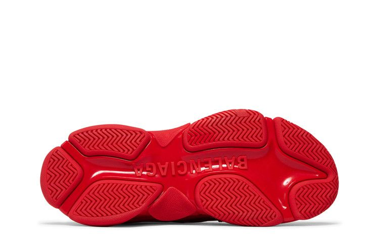 Кроссовки Balenciaga Triple S Sneaker 'Allover Logo - Tomato Red'