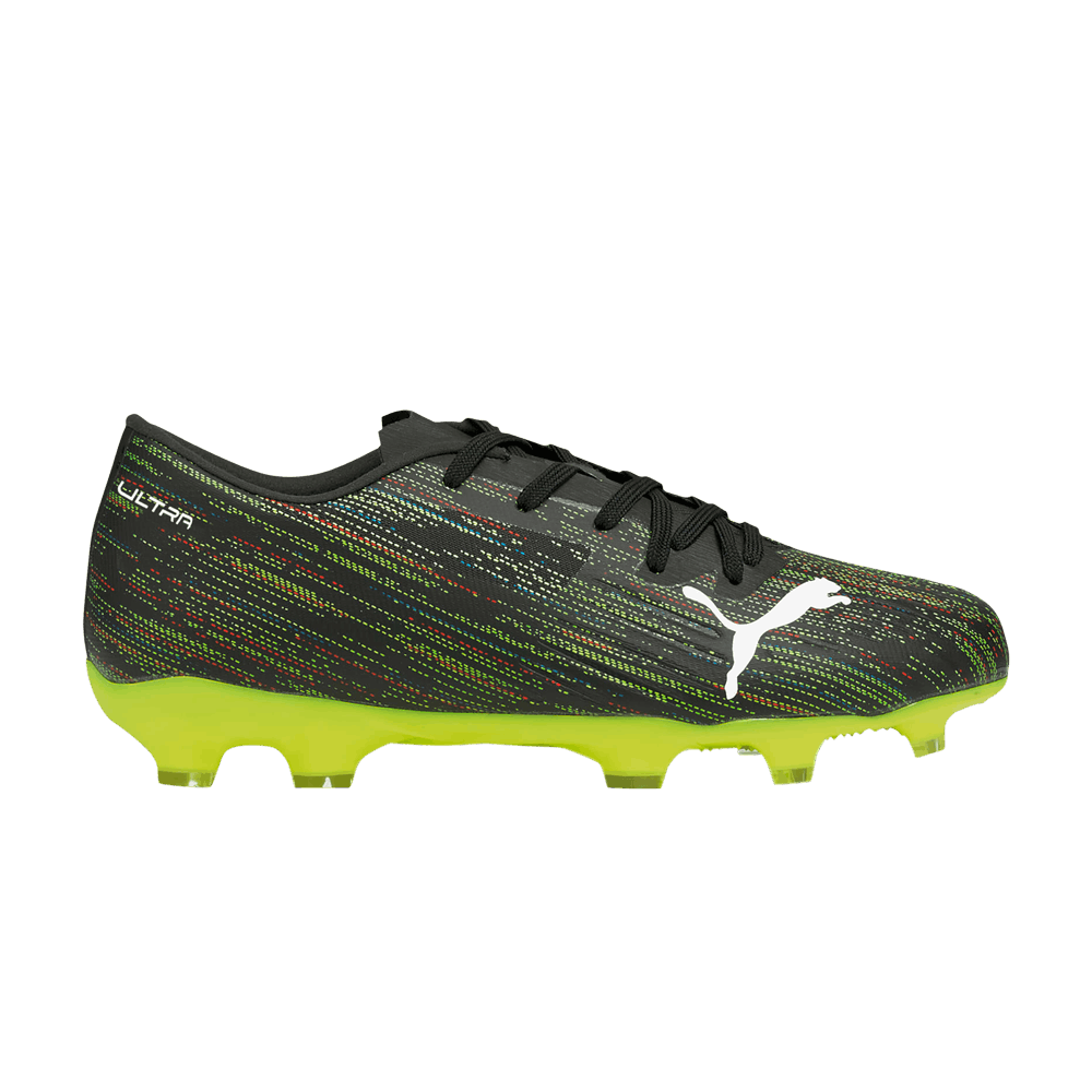 Кроссовки Puma Ultra 2.2 FG AG Jr 'Black Yellow Alert'