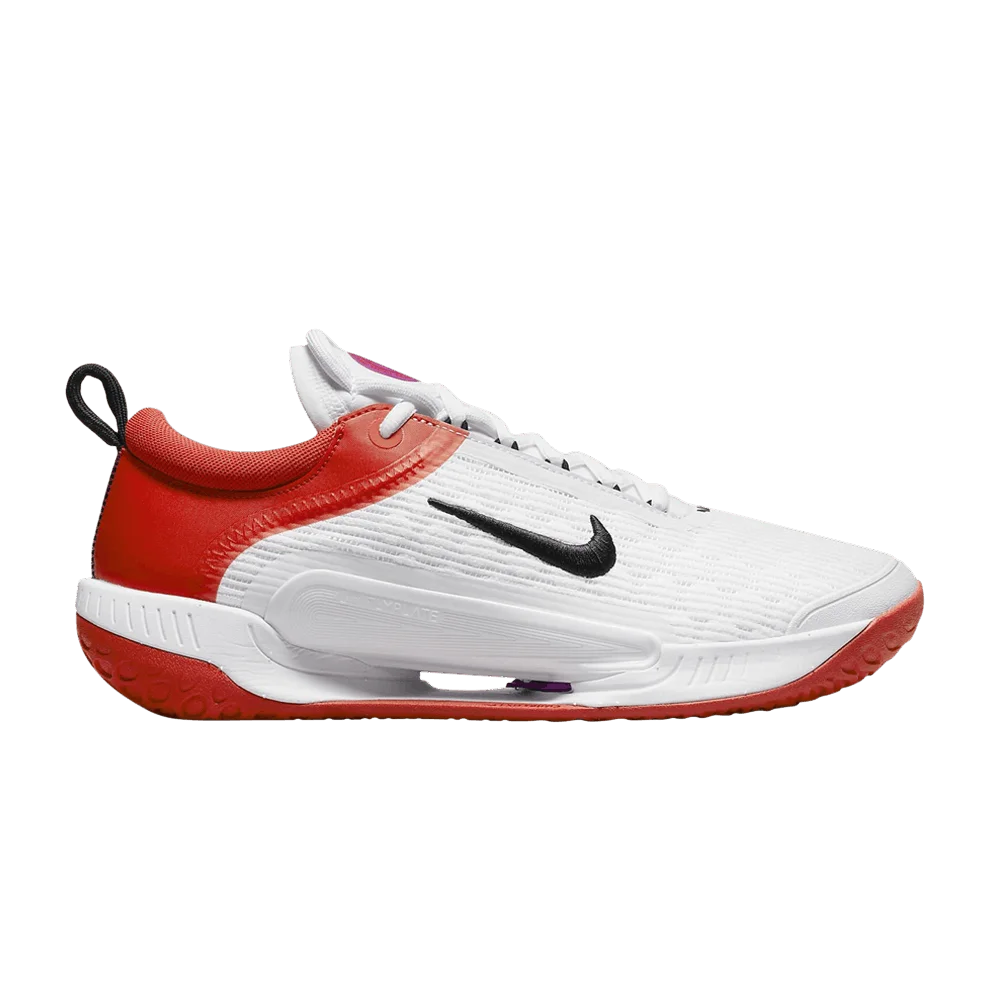 Krossovki-NikeCourt-Zoom-NXT-HC-White-Picante-Red