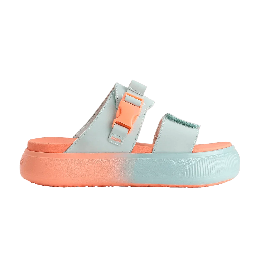 Puma Wmns Suede Mayu Slide 'Summer Camp - Nitro Blue Peach Pink'