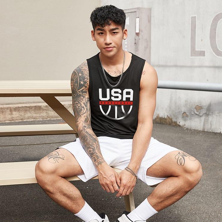 Спортивная майка Ehot USA Black Jersey