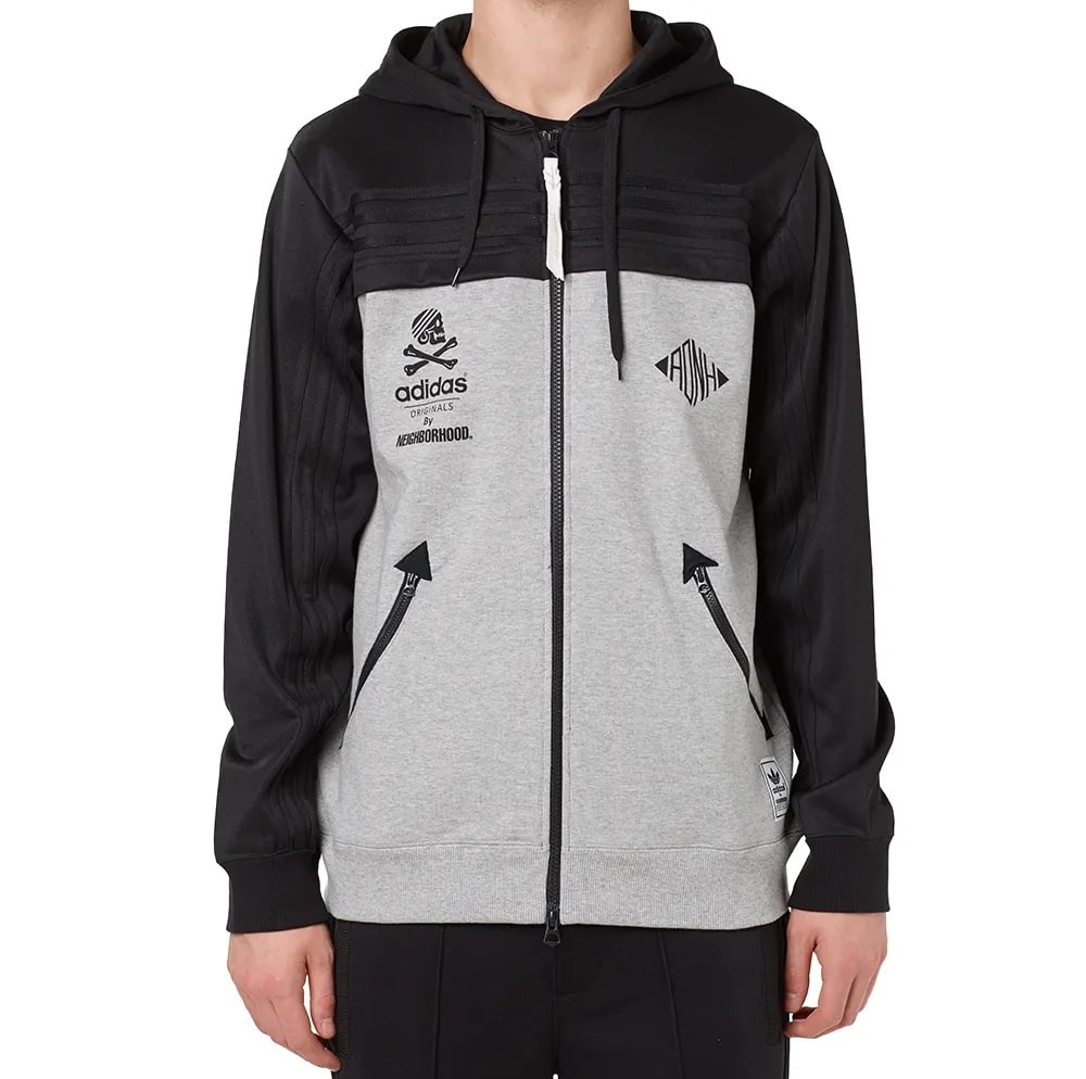 Худи adidas Neighborhood Zip Up Hoodie Black/Grey