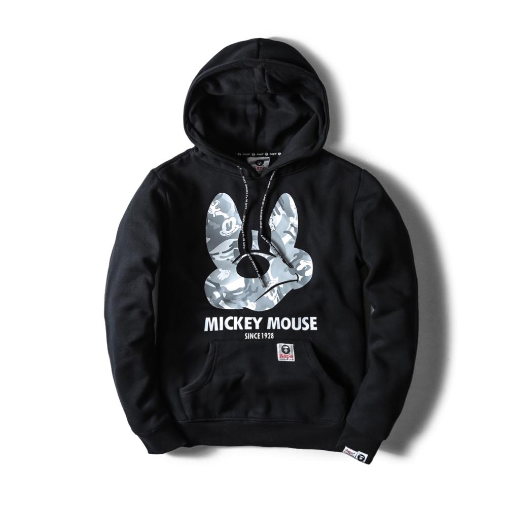 Худи AAPE x Mickey Mouse Black
