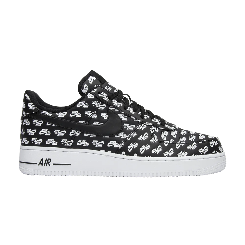 Кроссовки Nike Air Force 1 Low '07 QS 'All Over Logo Black'