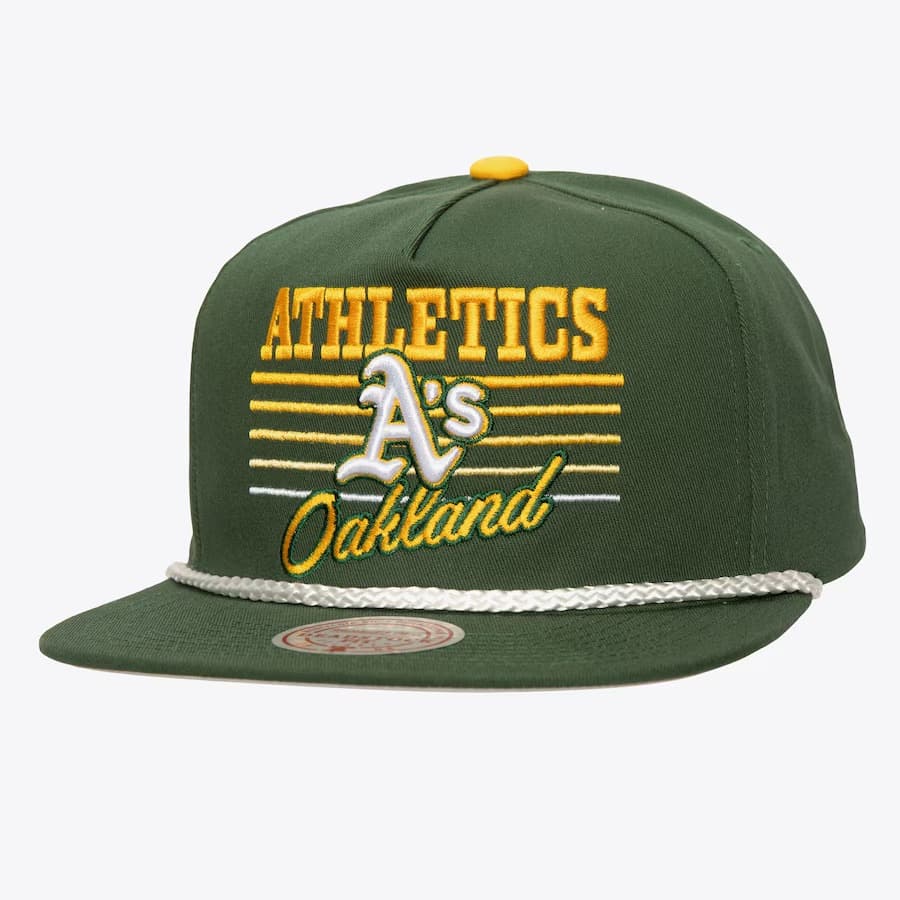 Mitchell-Ness-Green-Athletics-Radiant-Lines-Deadstock-Snapback-Hat