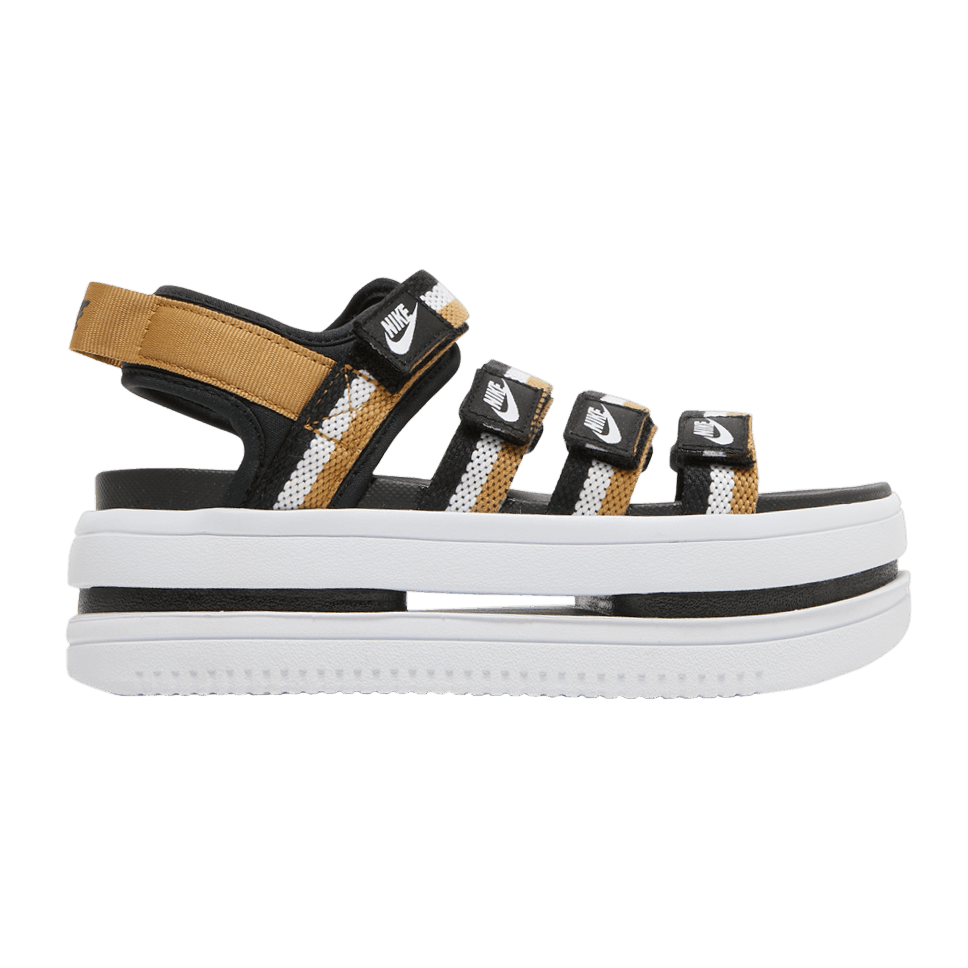 Nike Wmns Icon Classic Sandal 'Black Metallic Gold'