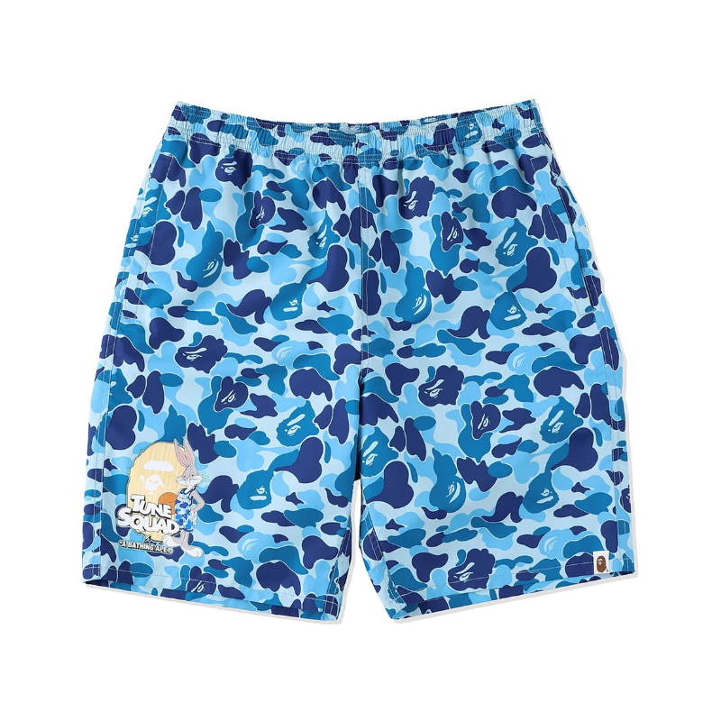 Спортивные шорты BAPE x Space Jam ABC Camo Beach Shorts Shorts Blue