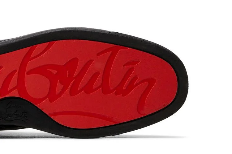 Кроссовки Christian Louboutin Louis Flat Calf Spikes 'Black'