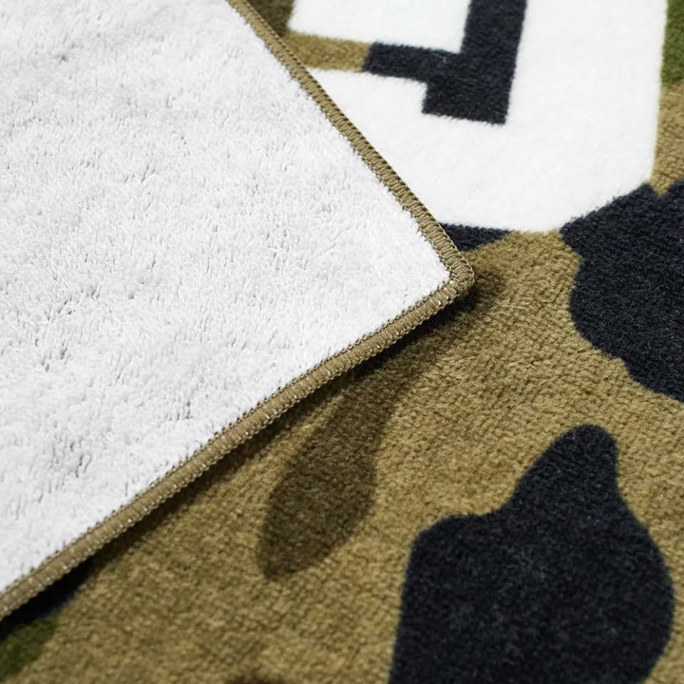BAPE-1st-Camo-College-Logo-Beach-Towel-Green-2