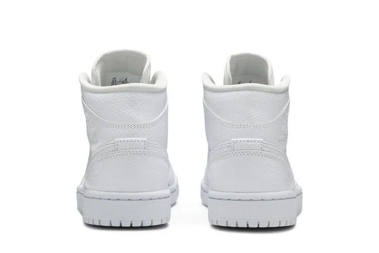 Кроссовки Wmns Air Jordan 1 Mid 'White Snakeskin'
