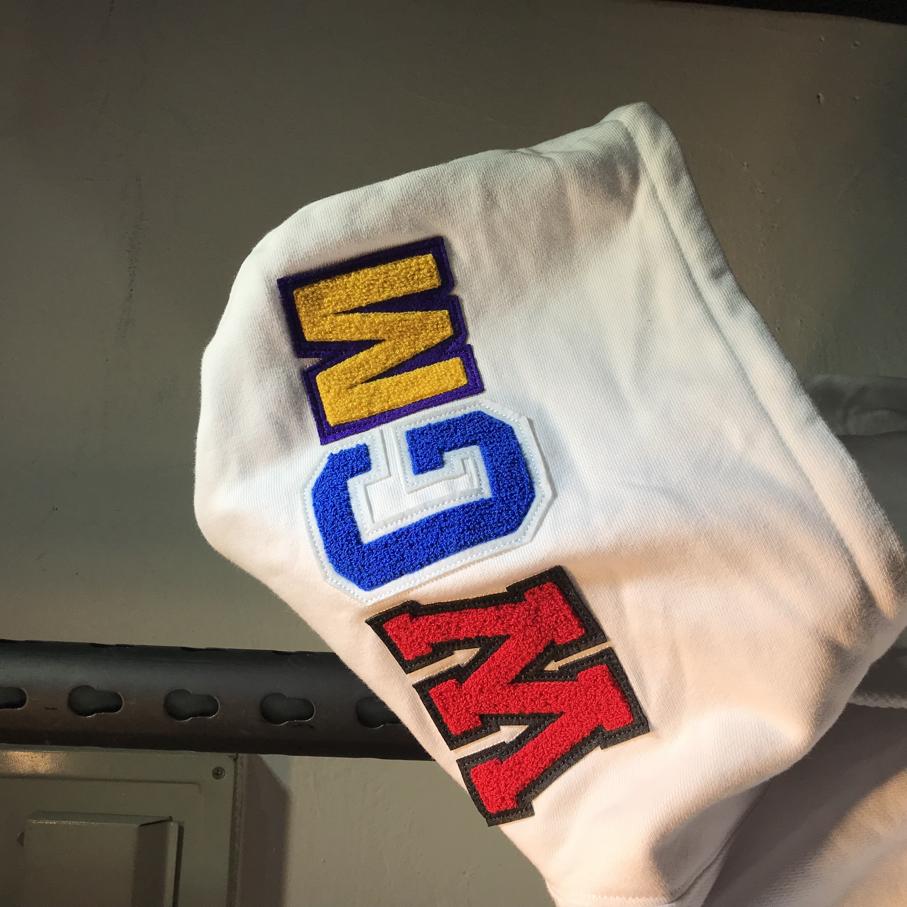 Худи BAPE Side Zip Shark Wide Pullover Hoodie White