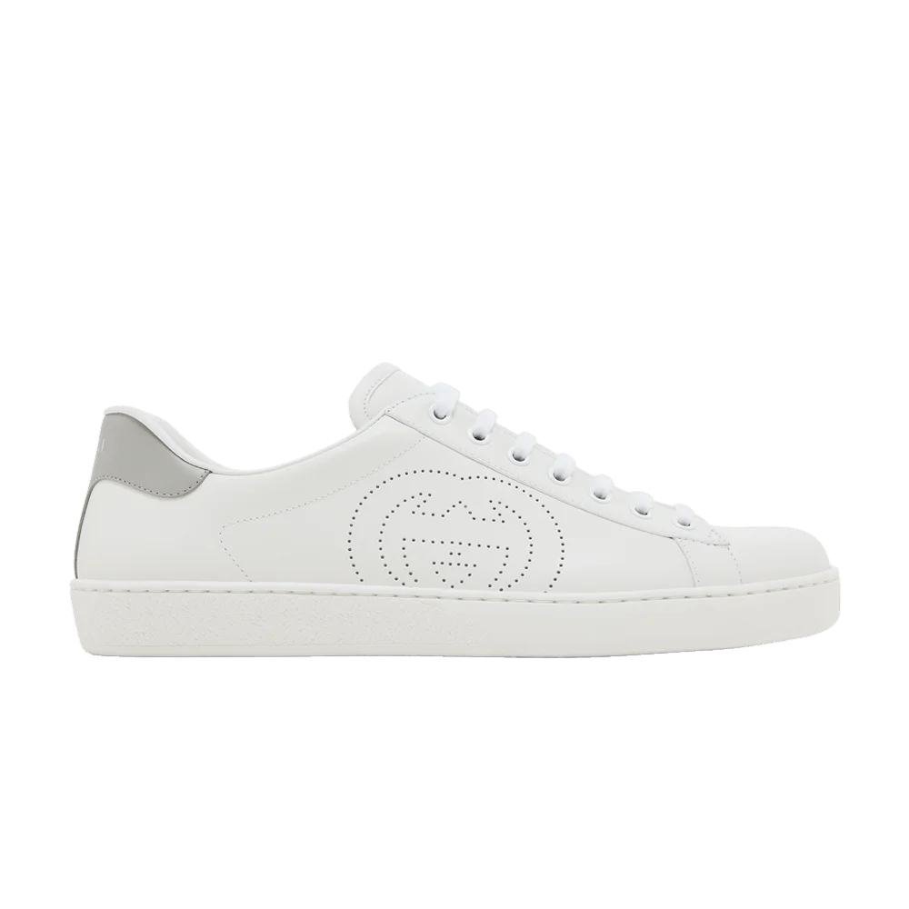 Кроссовки Gucci Wmns Ace 'Interlocking G - White Grey'