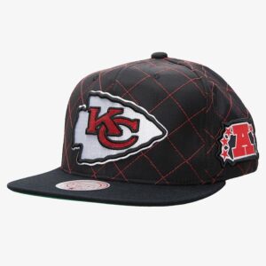 Mitchell-Ness-Black-Kansas-City-Chiefs-Quilted-Taslan-Snapback-Hat-300x300