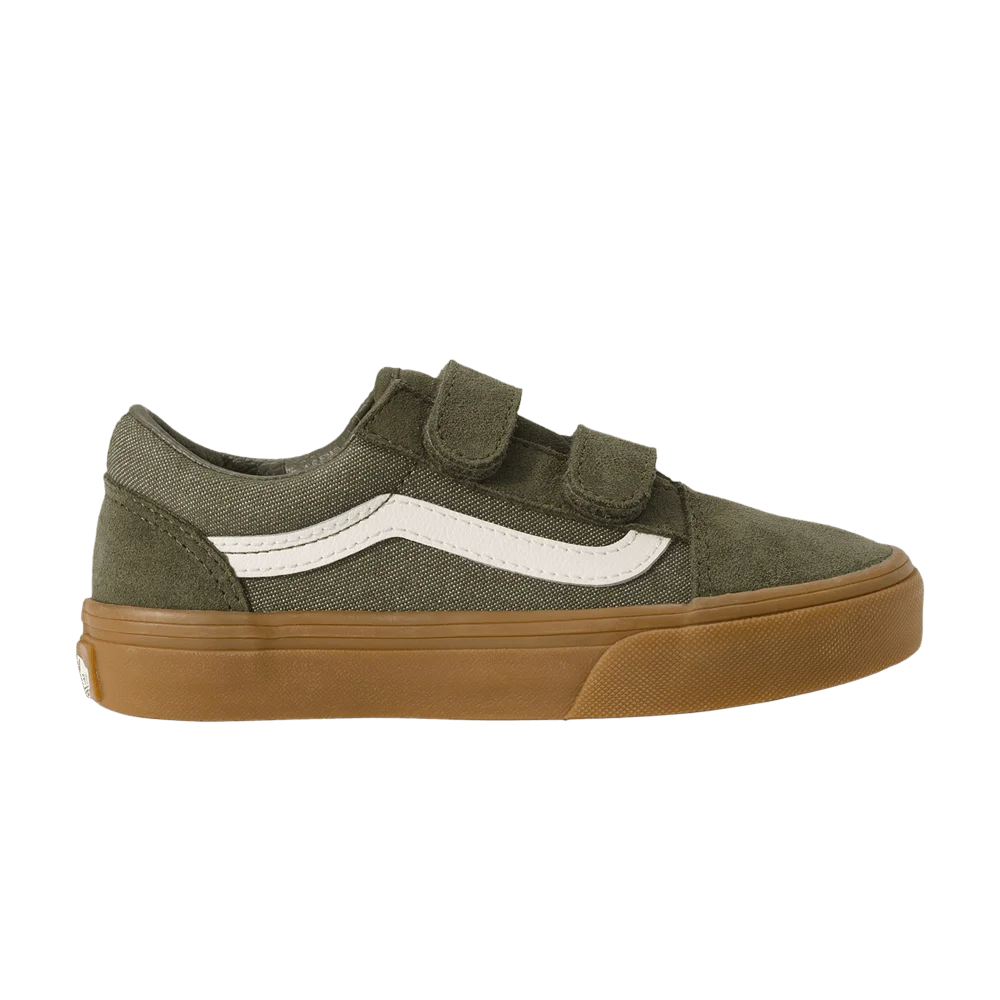 Krossovki-Vans-Old-Skool-V-Kids-Green-Gum