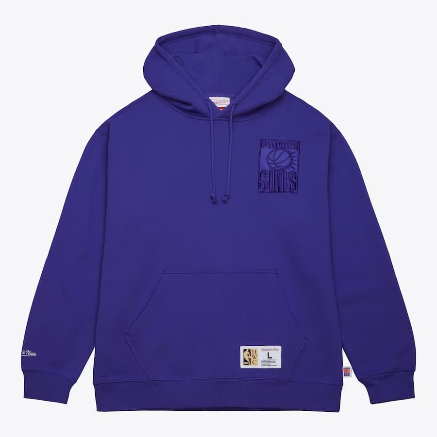 Худи Mitchell & Ness Purple Phoenix Suns Tonal Logo Heavyweight Fleece Pullover Hoodie