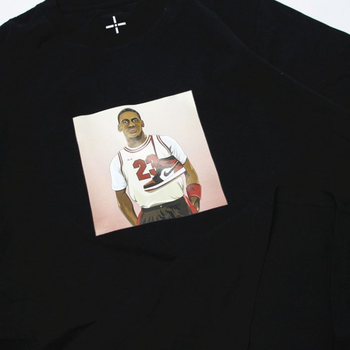 2019-Michael-Jordan-23-Sneakers-Tee-Black-1