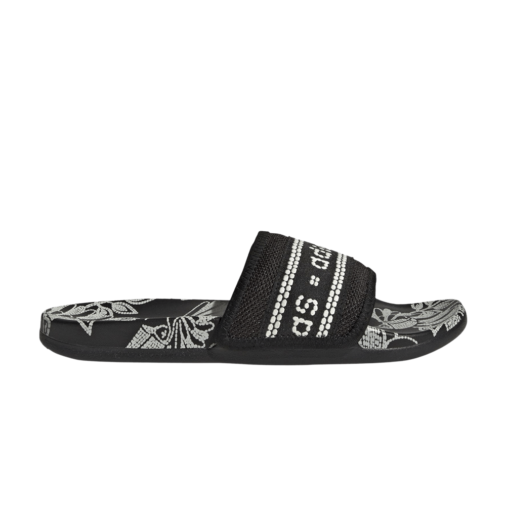 Adidas Wmns Adilette Comfort Slide 'Floral - Black'