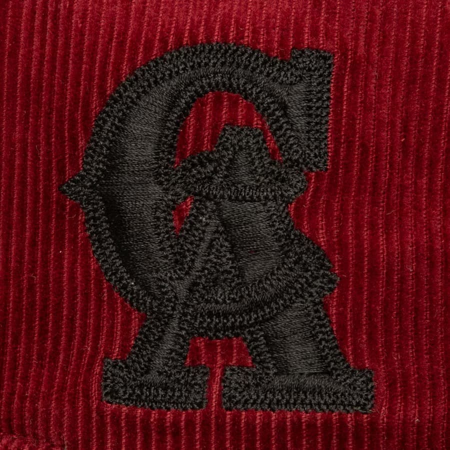 Бейсболка Mitchell & Ness Red California Angels Cooperstown Collection Corduroy Snapback Hat
