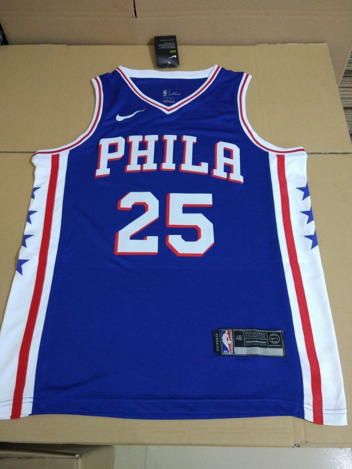 Баскетбольная джерси 2017-18 Ben Simmons Philadelphia 76ers #25 Icon Blue