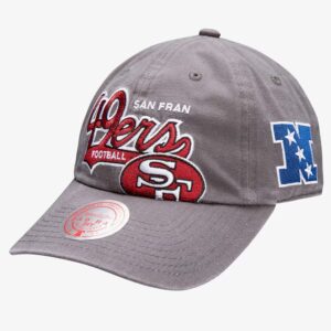 Mitchell-Ness-Gray-San-Francisco-49ers-El-Jefe-Dad-Adjustable-Hat-300x300
