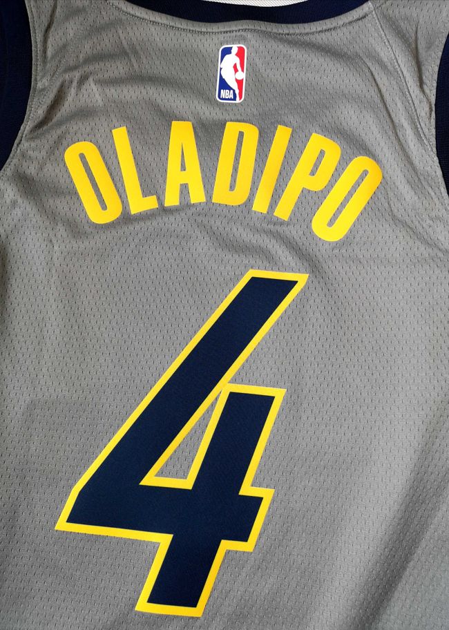 Баскетбольная джерси 2018-19 Victor Oladipo Pacers #4 City Gray