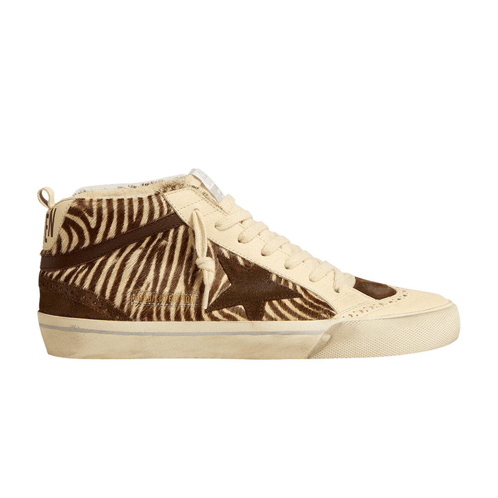 Кроссовки Golden Goose Wmns Mid Star 'Zebra Print'