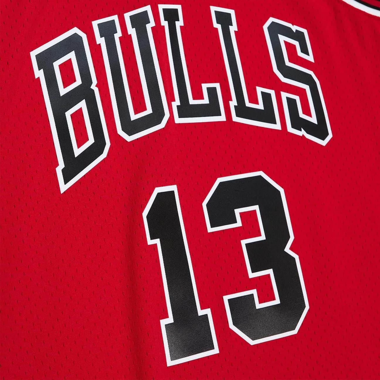 Баскетбольная джерси 1997-1998 Chicago Bulls Luc Longley #13 Swingman Hardwood Classic Red Jersey