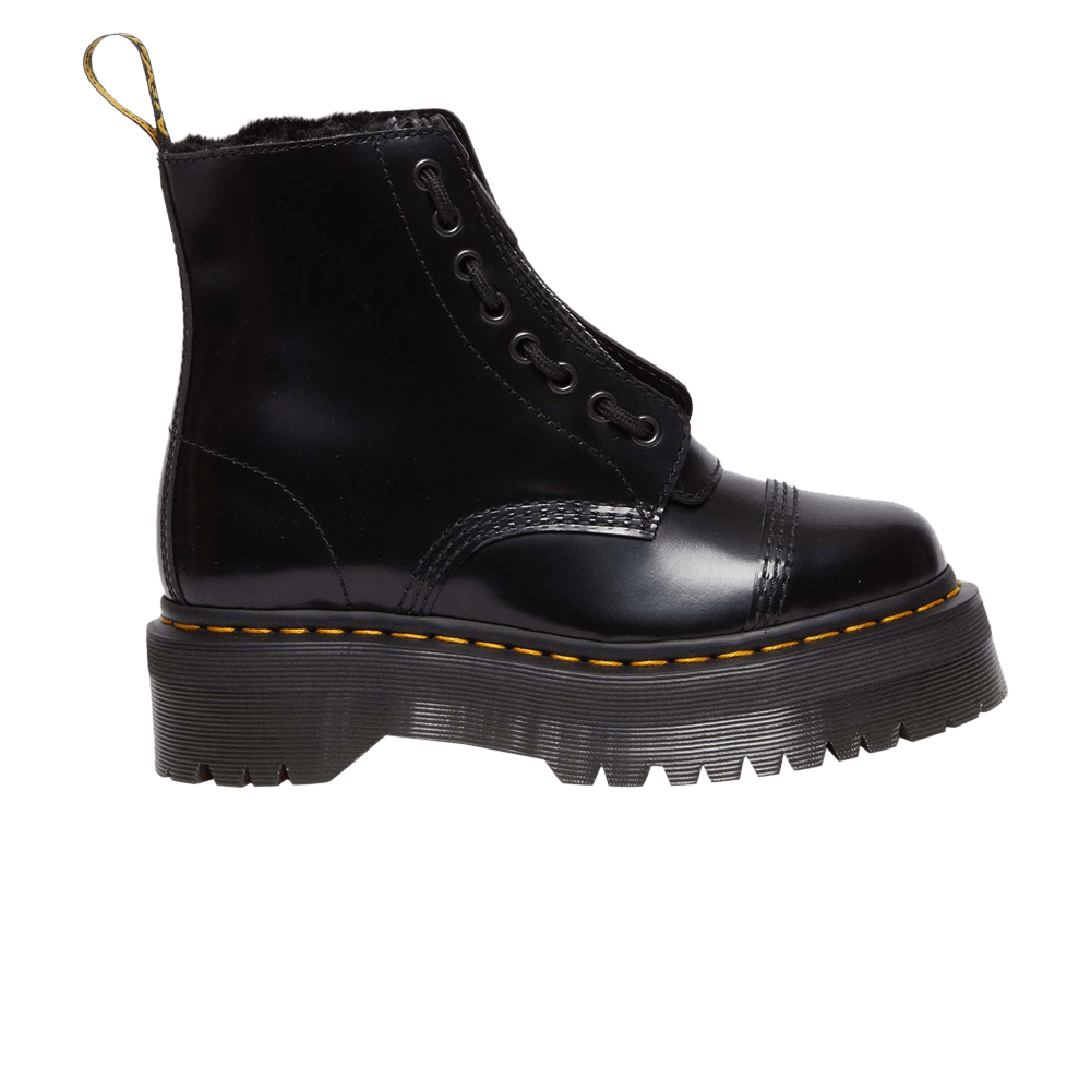 Dr. Martens Wmns Sinclair Faux Fur Lined Buttero Platform Boot 'Black'