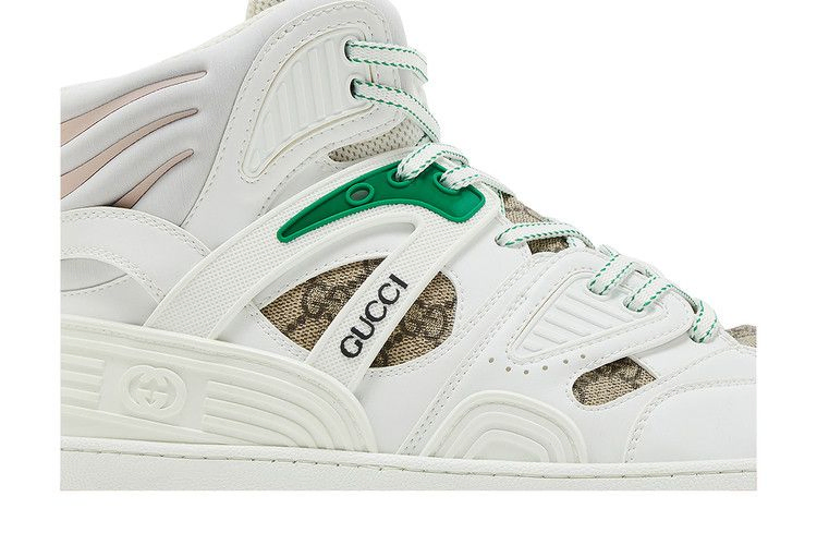 Кроссовки Gucci Basket High 'White Demetra Red'