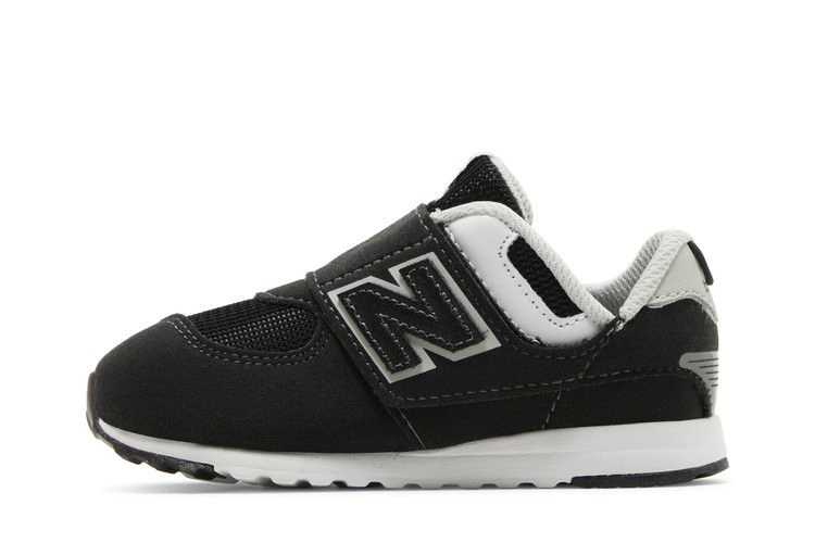 Кроссовки New Balance 574 New-B Hook & Loop Toddler Wide 'Black White'