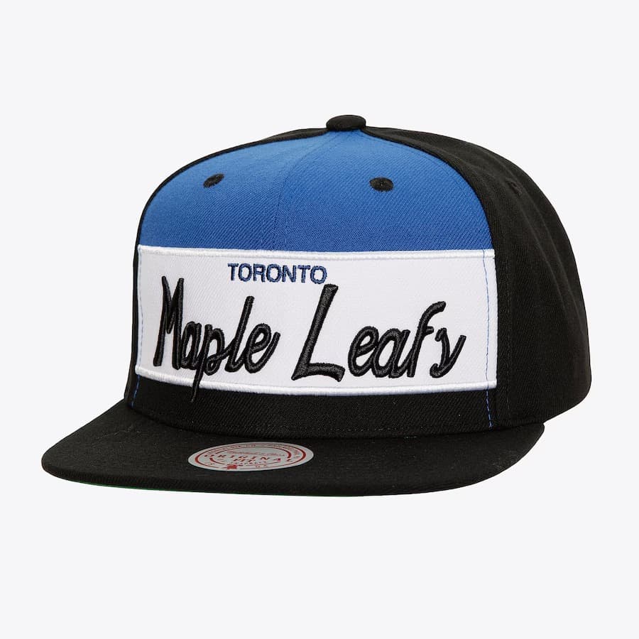 Бейсболка Mitchell & Ness Black Toronto Maple Leafs Retro Sport Snapback Hat