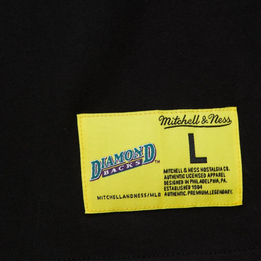 Футболка Mitchell & Ness Randy Johnson Black Arizona Diamondbacks Neon Pop Player T-Shirt