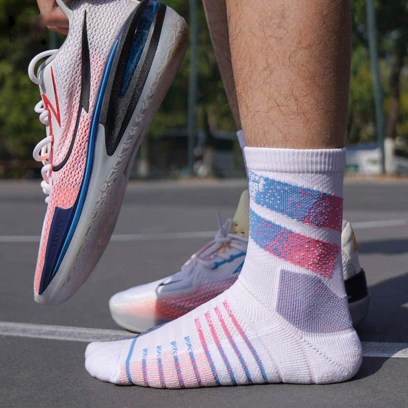 Ehot-Lined-White-Pink-Quarter-Socks
