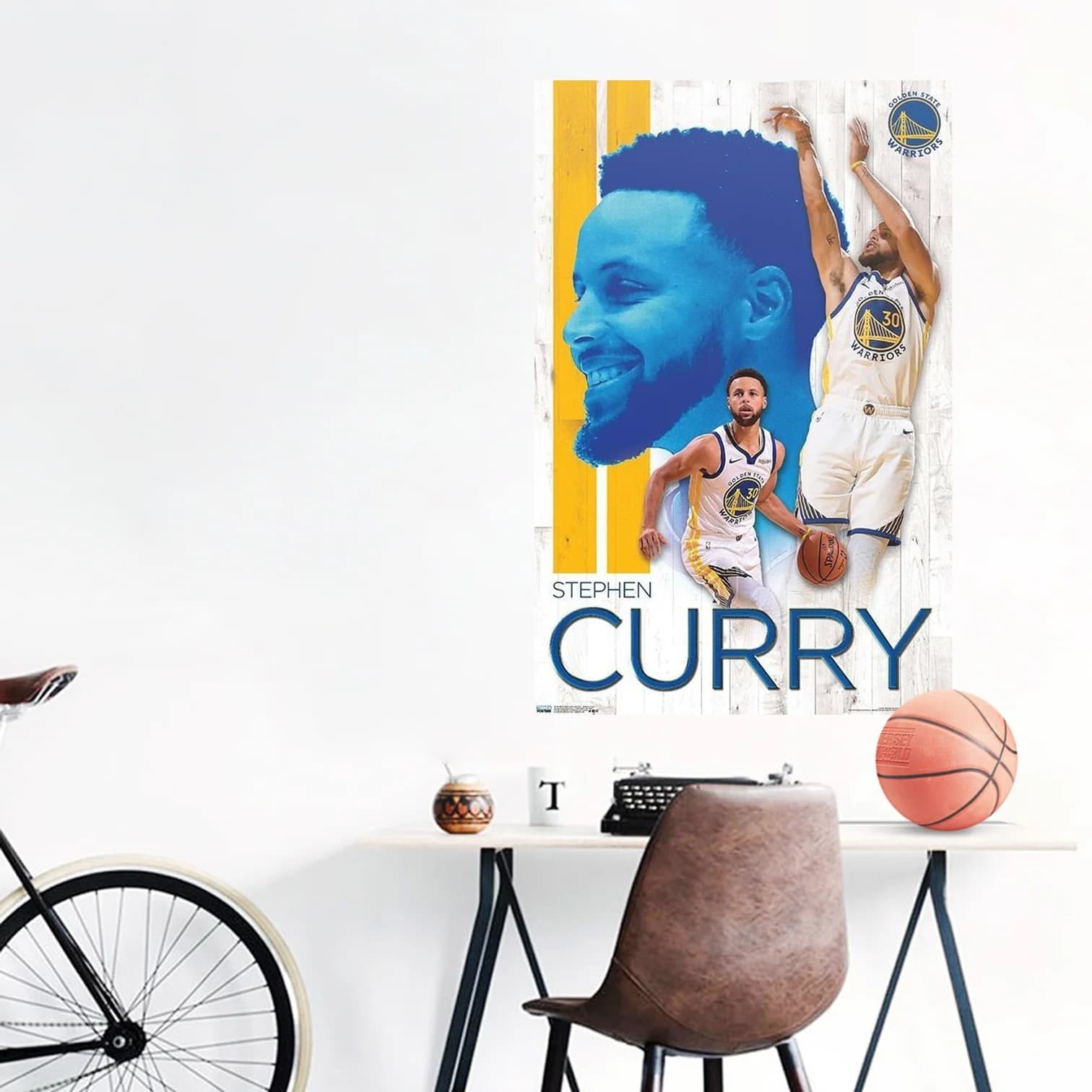 Настенный постер Stephen Curry Golden State Warriors NBA Wall Poster
