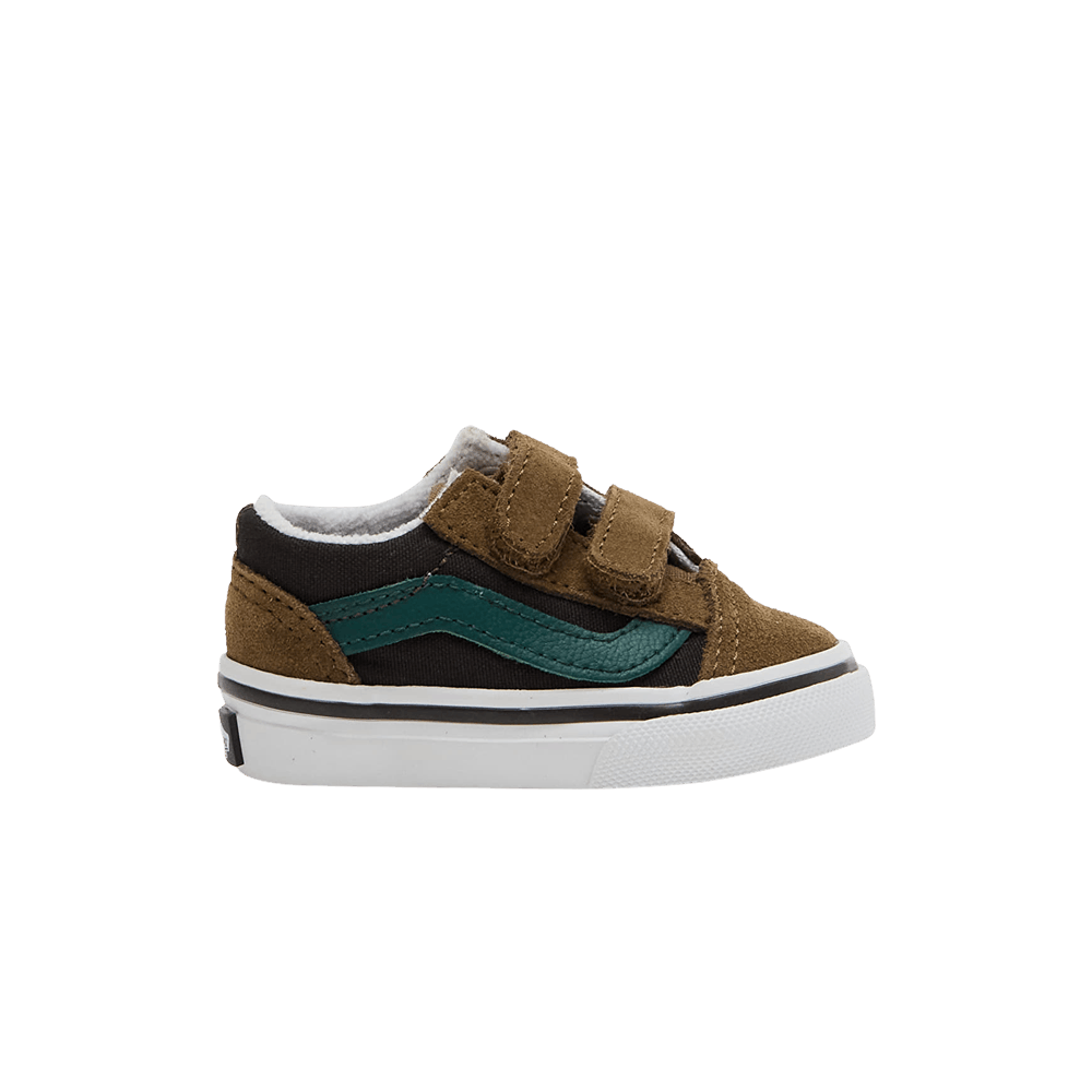 Кроссовки Vans Old Skool V Toddler 'Color Block - Brown Green'