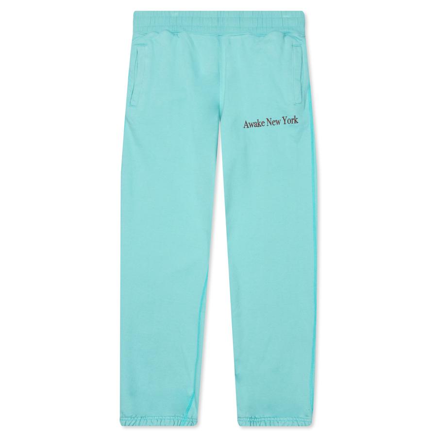 Спортивные штаны Awake Classic Outline Logo Paneled Embroidered Sweatpant Teal