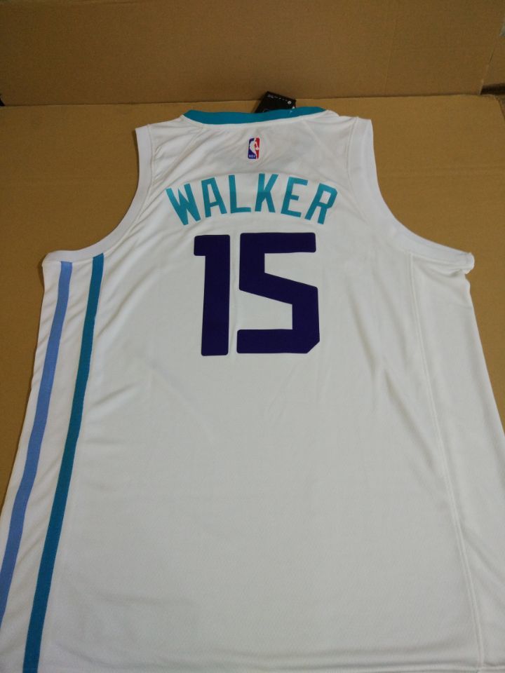 Баскетбольная джерси 2017-18 Kemba Walker Hornets #15 Association White