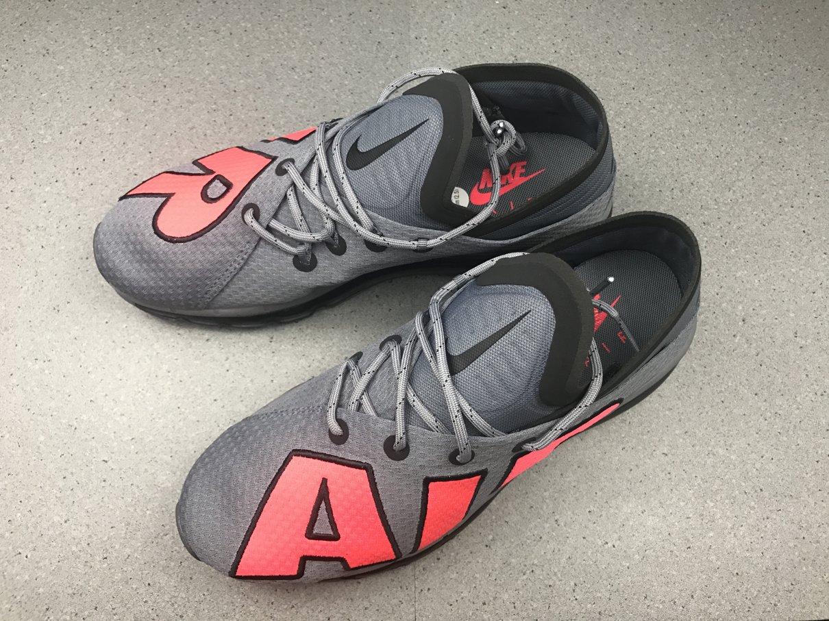 Кроссовки Nike Air Max Flair 'Cool Grey Solar Red'