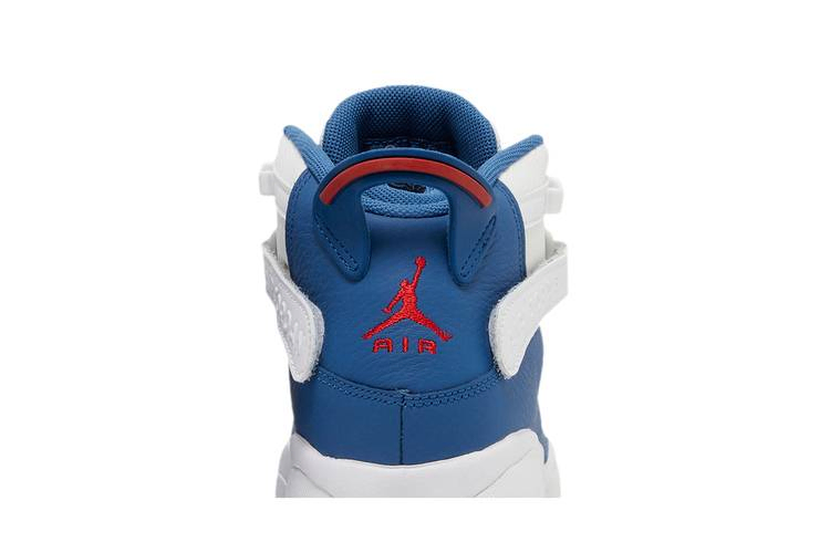 Кроссовки Air Jordan 6 Rings GS 'White True Blue'