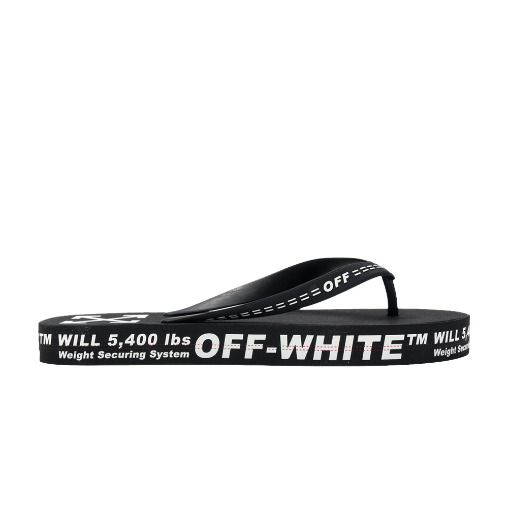 Кроссовки Off-White Flip Flops 'Typographic Logo - Black'