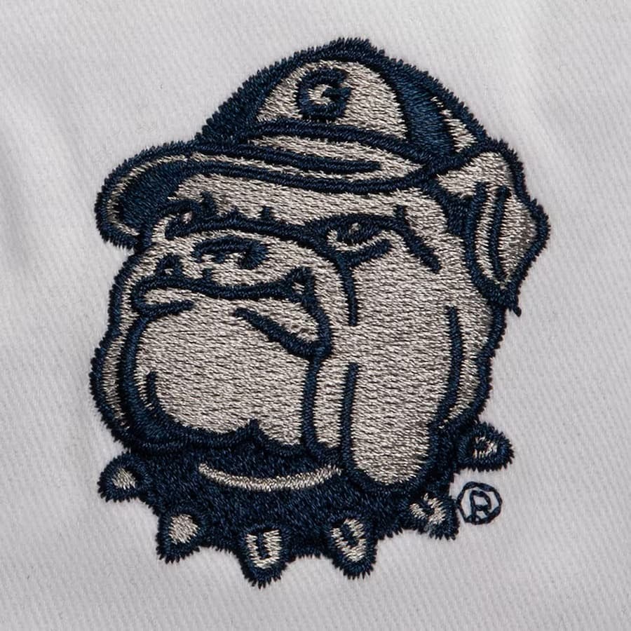 Бейсболка Mitchell & Ness White Georgetown Hoyas Vault Collection Tail Sweep Pro Snapback Hat