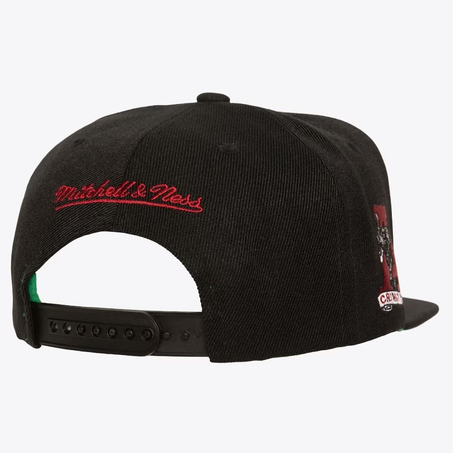 Бейсболка Mitchell & Ness Black Alabama Crimson Tide Vault Collection Triple Play Snapback Hat