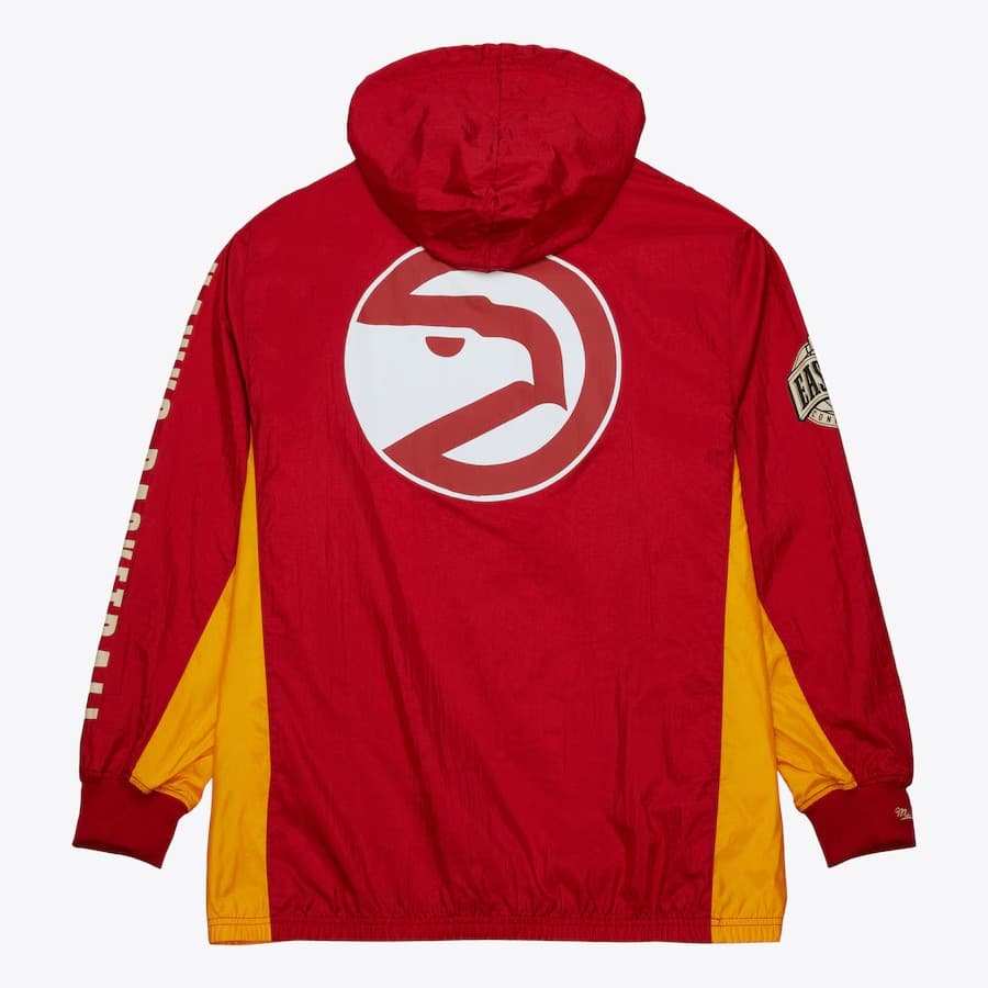 Mitchell-Ness-Red-Atlanta-Hawks-Team-OG-2.0-Vintage-Logo-Anorak-Quarter-Zip-Hoodie-Windbreaker-Jacket-1