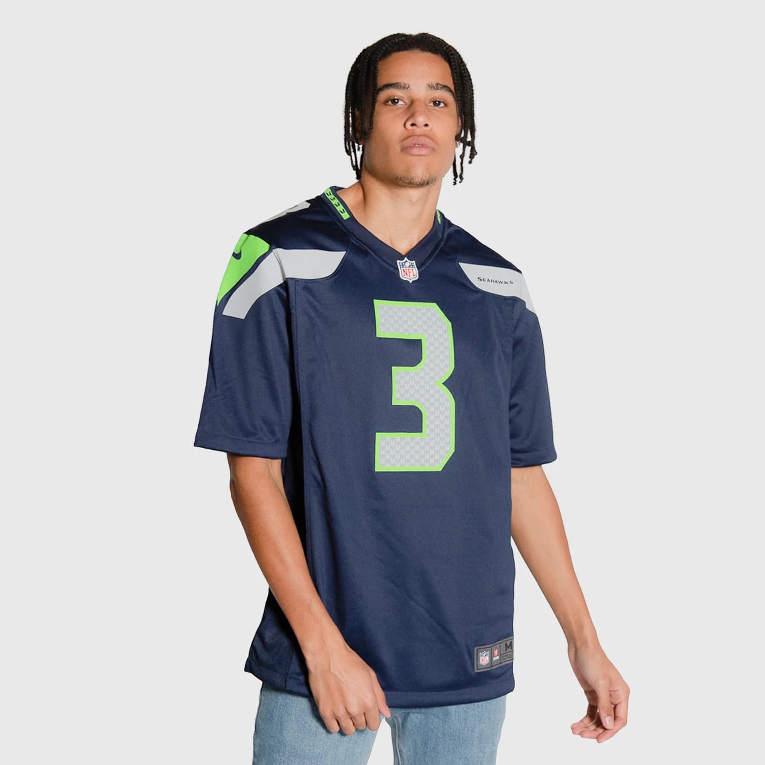 Футболка Nike Russell Wilson Seattle Seahawks Home NFL Game Jersey